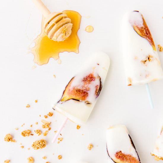 Honey Yogurt Fig Pops