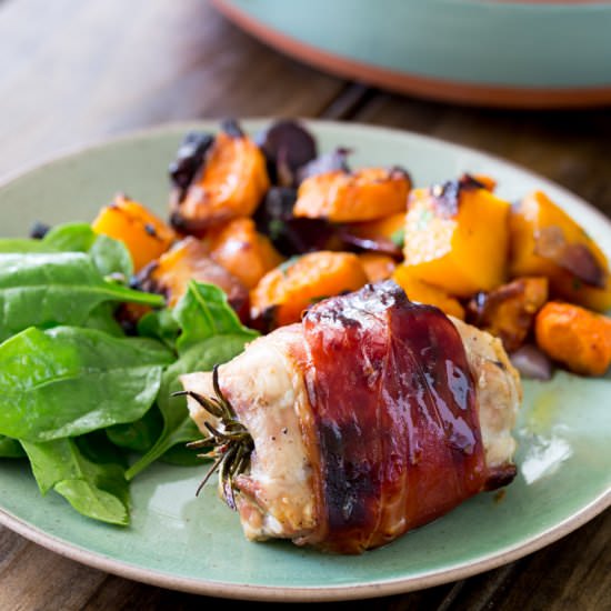 PROSCIUTTO WRAPPED CHICKEN