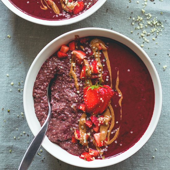 Berry Chocolate Chia Parfait