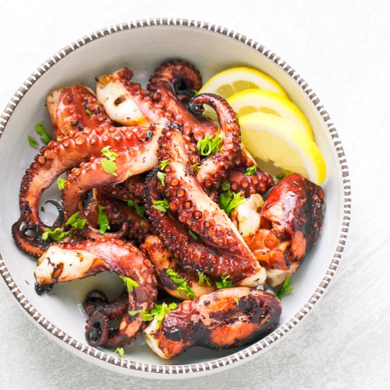 Easy Grilled Octopus