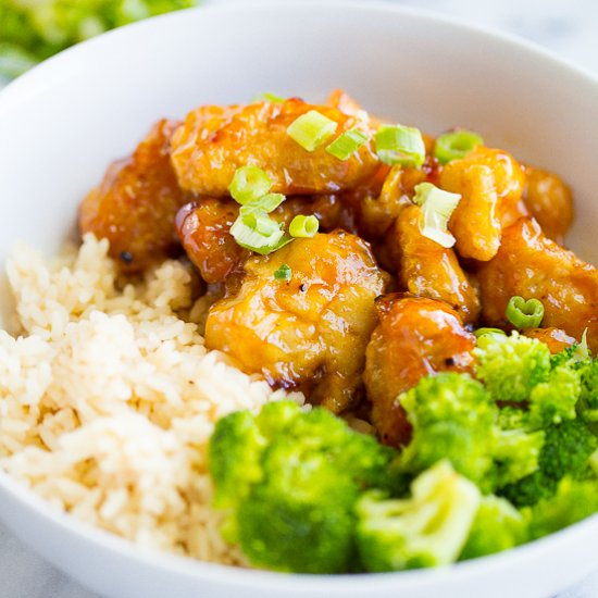 Crispy Honey  Chicken Bowls