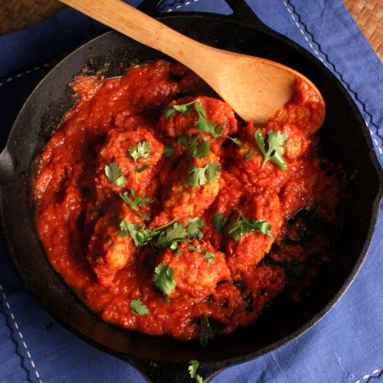 Greek Lamb Koftas in Tomato Sauce