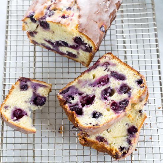 Blueberry Ricotta Pound Cake