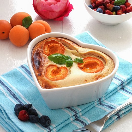 Mini Banana Cheesecake with Apricot