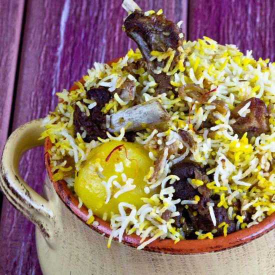 Kolkata Style Mutton Biryani