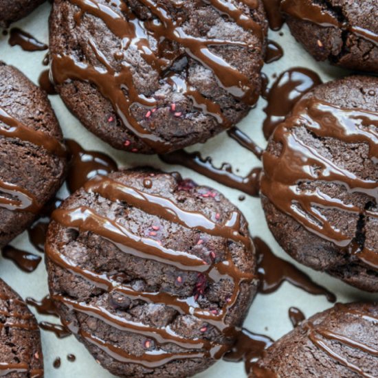 Chocolate Chunk Raspberry Cookies