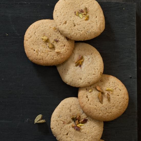 Cardamom Flavored Indian Cookies