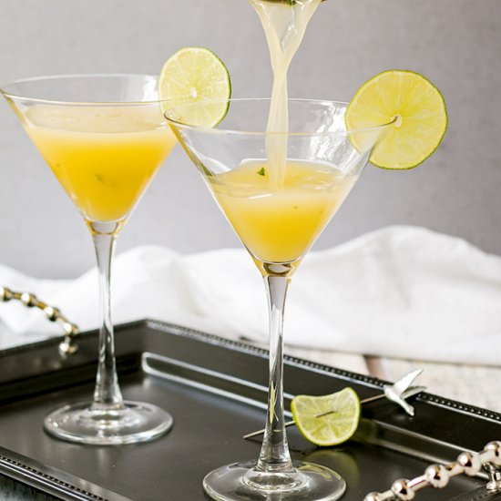 Passion Fruit Martini with Basil