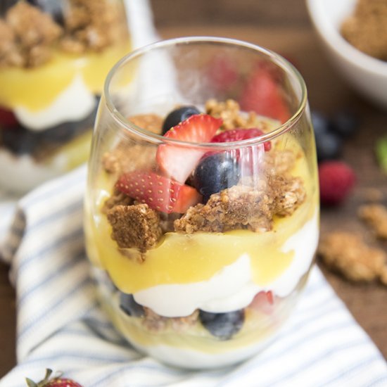 Lemon Curd and Berry Parfaits