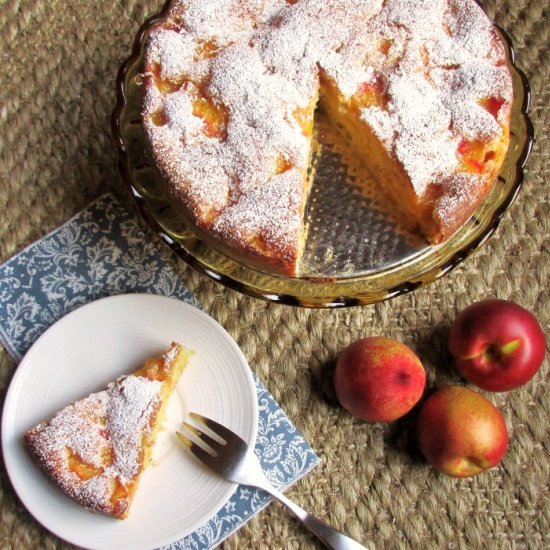 Summer Nectarine Buttermilk Cake