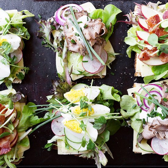 Assorted Open-faced Sandwiches