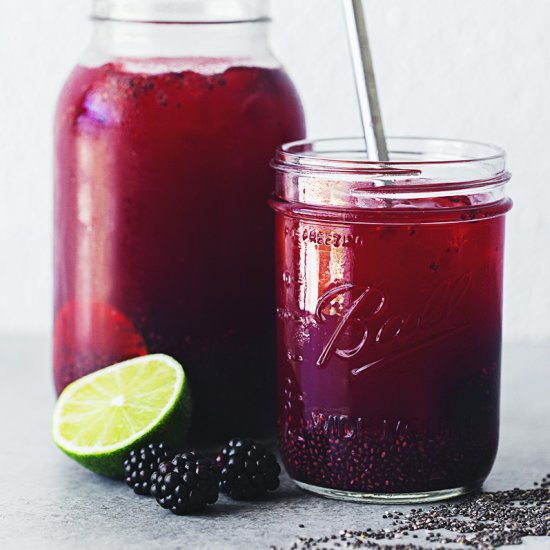 Blackberry & Lime Chia Fresca