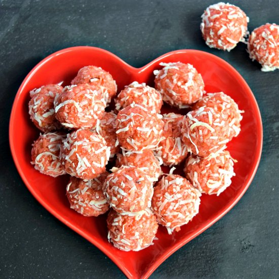 Rose Flavored Coconut Balls