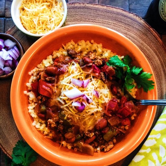 Cincinnati Chili with Pasta