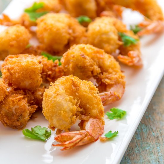 Crispy Fried Golden Shrimps