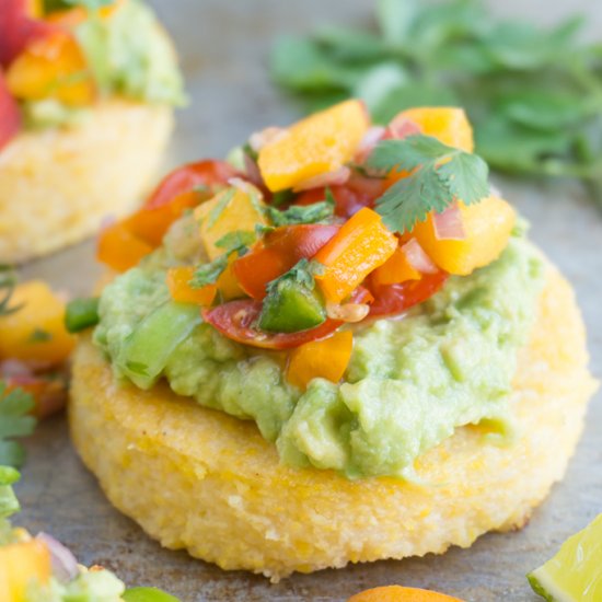 Summer Polenta with Peach Salsa