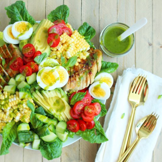 Cobb Salad with Basil Vinaigrette