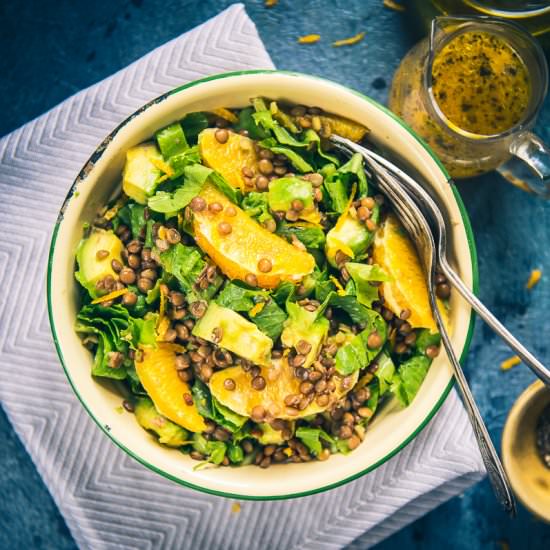 Avocado Lentil Salad