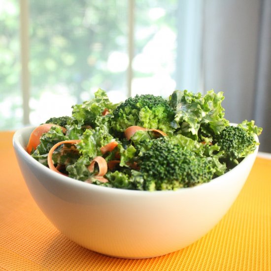 Broccoli, Kale & Carrot Salad