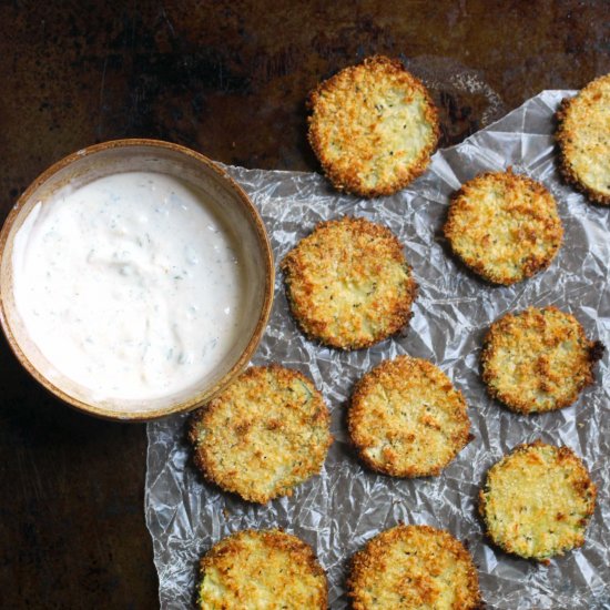 Crispy Baked Zucchini Chips