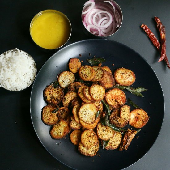 Taro – Chamagadda – Arbi Stir Fry