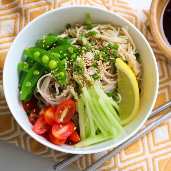 Cold Soba Noodles Salad