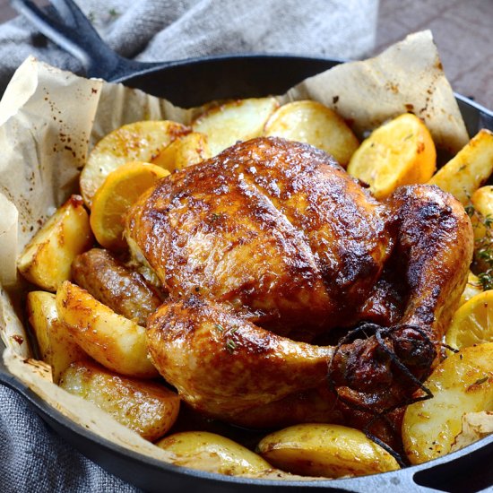 All-in-One Roast Chicken