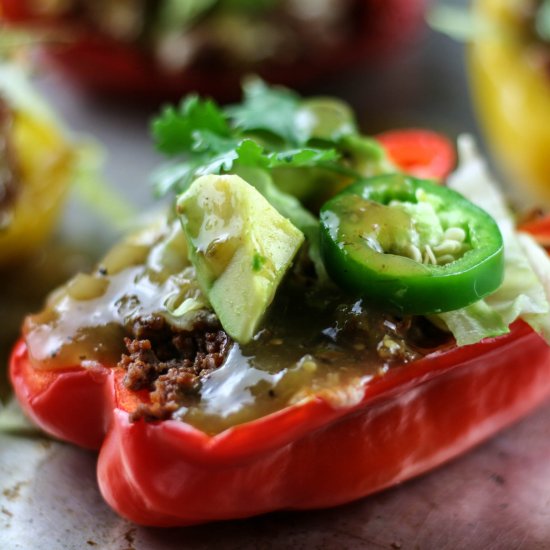 Paleo Taco Stuffed Peppers