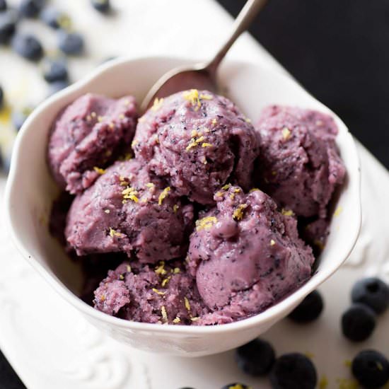 Blueberry-Buttermilk Sherbet