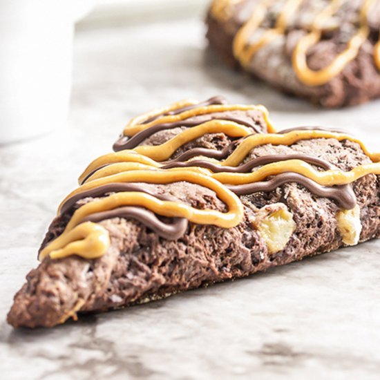 Triple Chocolate Banana Scones