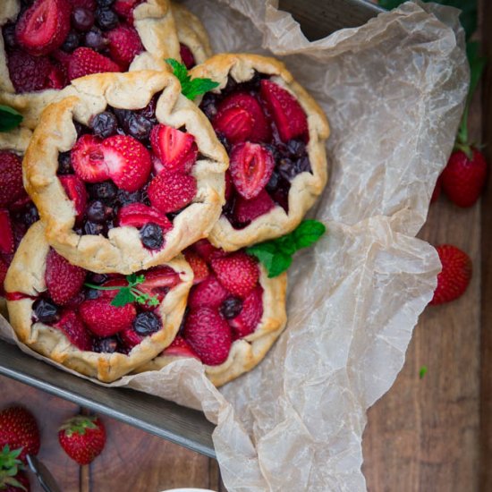 Mixed Berry Galettes