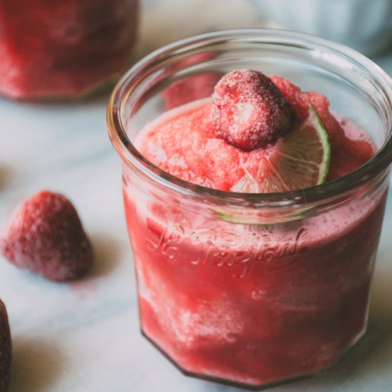 hibiscus strawberry slushies