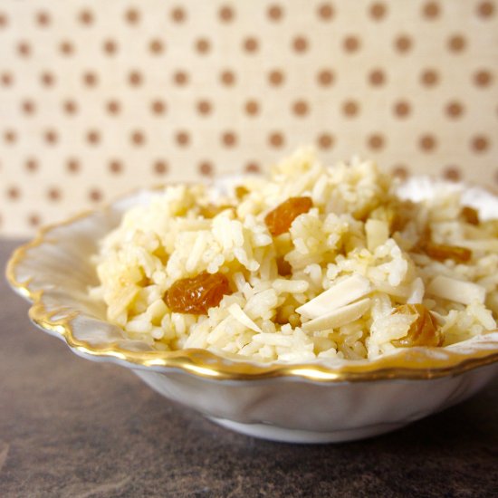 Almond Golden Raisin Rice