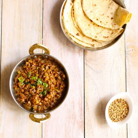 Sprouted Horsegram Curry