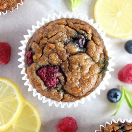 Deliciously Ugly Lemon Berry Muffin