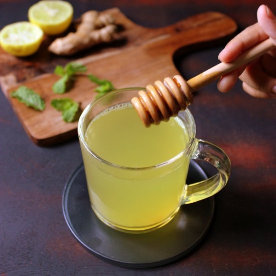 Lemon Ginger Honey Tea