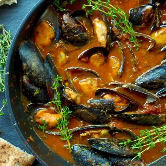 Mussels in White Wine