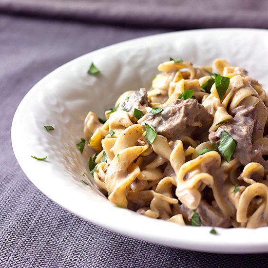 Crock Pot Beef Stroganoff