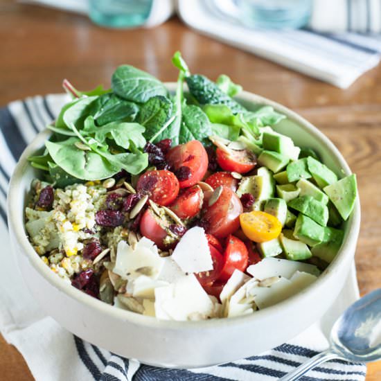 Israeli Couscous Pesto Salad