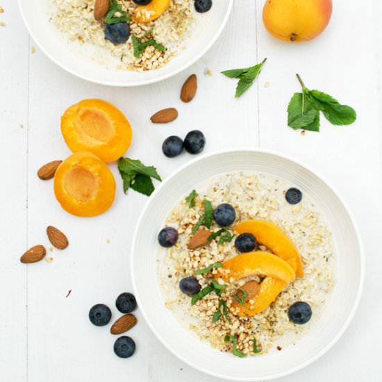 Apricot & Blueberry Spiced Porridge