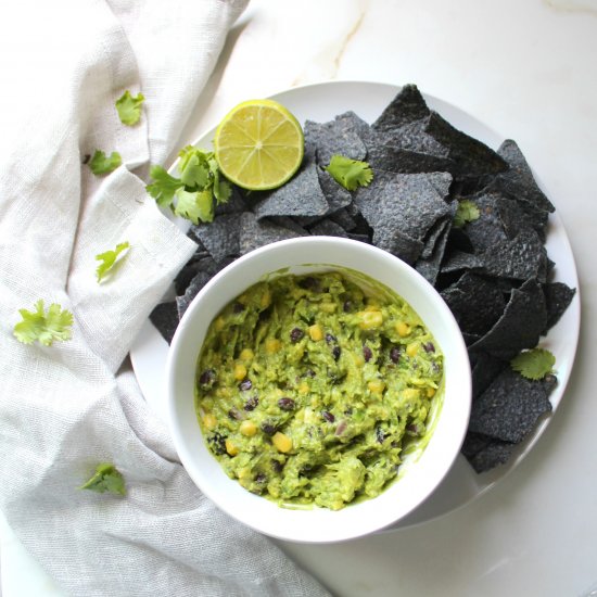 Black Bean and Corn Guacamole