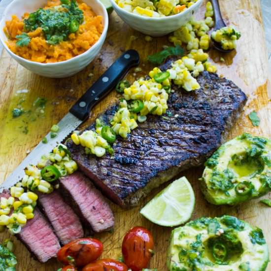 Grilled Steak With Corn Salsa