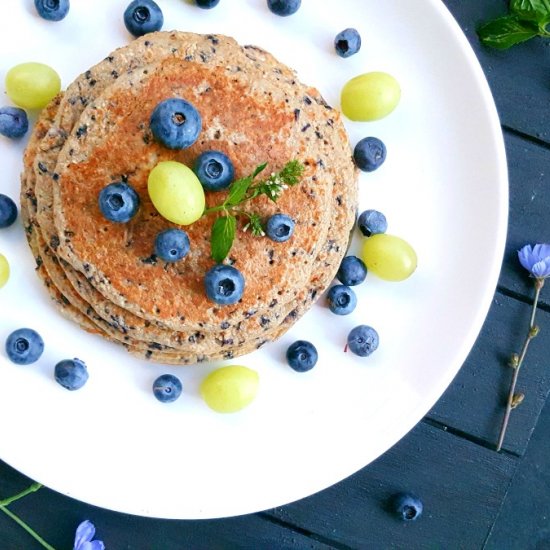 Blueberry pancakes