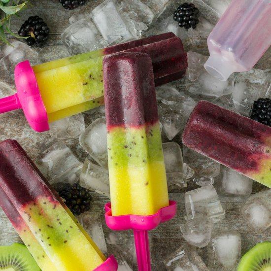 tropical blackberry popsicles