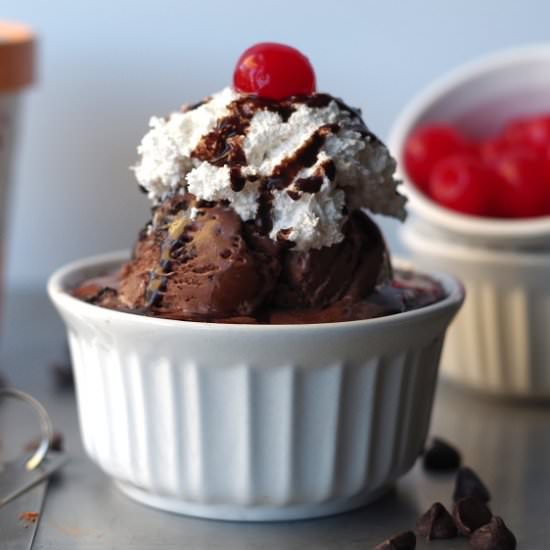 Gluten-Free Mug Brownie Sundae