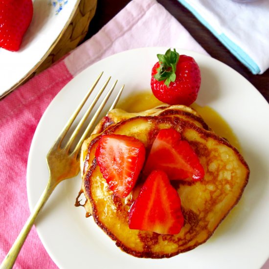 Strawberry Buttermilk Pancakes