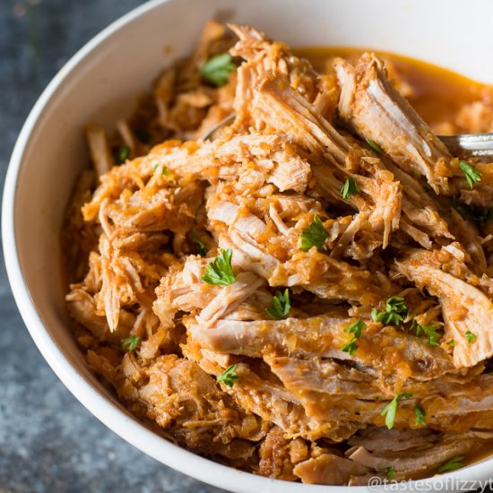 Barbecued Pulled Pork {No Sugar}