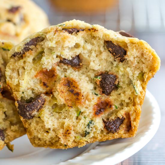 Zucchini-Chocolate Chip Muffins