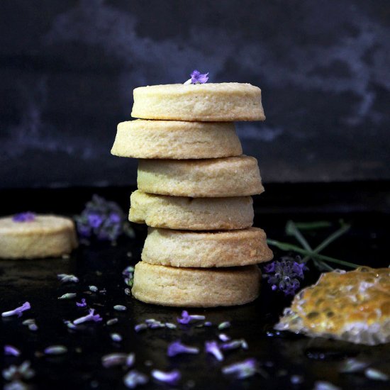 Lavender Honey Shortbread