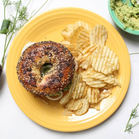 Avocado Bagel Sandwich